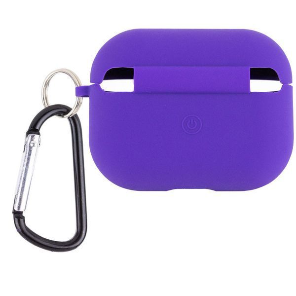 Силіконовий футляр з мікрофіброю для навушників Airpods Pro 2 / Pro Фіолетовий / Ultra Violet 262188 фото