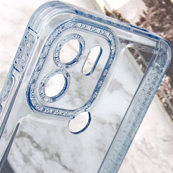 Чохол TPU Starfall Clear для Xiaomi Poco C51 Блакитний 270461 фото