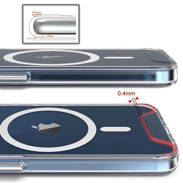 Чохол TPU Space Case with MagSafe для Apple iPhone 16 (6.1") Прозорий 319318 фото