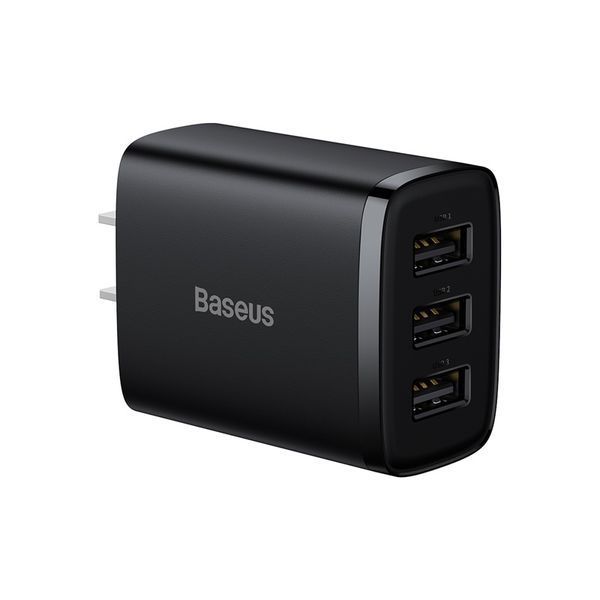 Зарядний Пристрій Baseus Compact 17W (3USB) (CCXJ020001) Black 284143 фото