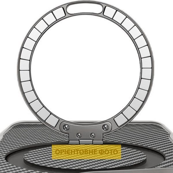 TPU+PC чохол Metal Buttons with MagSafe Carbon Ring для Apple iPhone 17 Air (6.5") Сірий 396665 фото