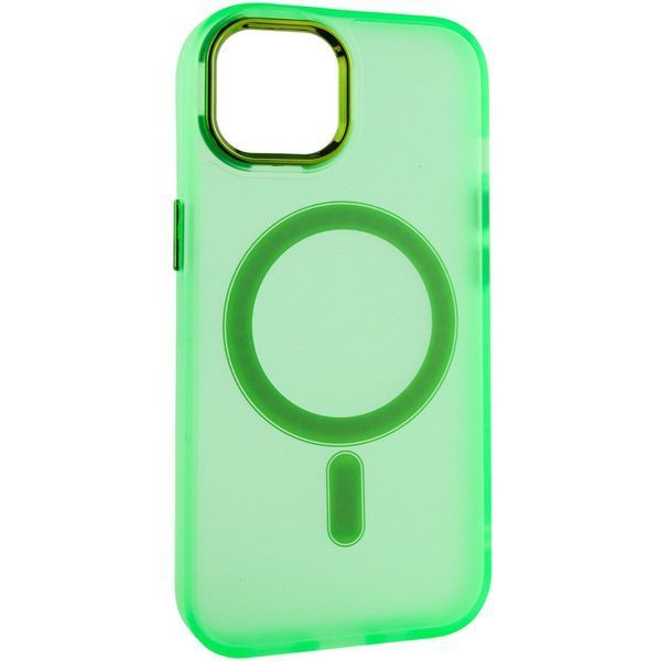 Чохол TPU+PC Lily with MagSafe для Apple iPhone 13 (6.1") Neon Green 295891 фото