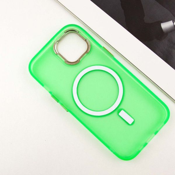 Чохол TPU+PC Lily with MagSafe для Apple iPhone 13 (6.1") Neon Green 295891 фото