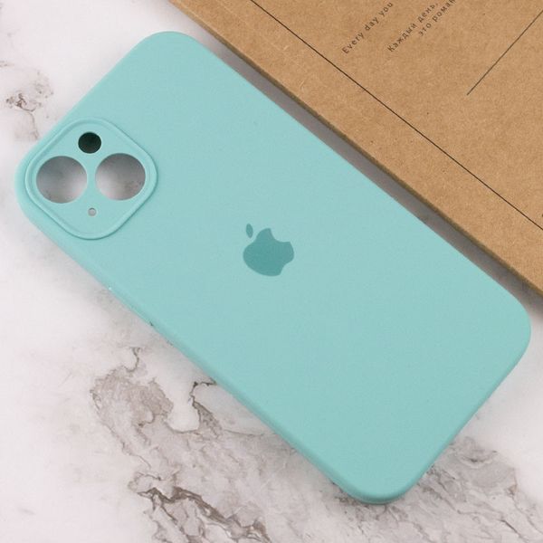 Чохол Silicone Case Full Camera Protective (AA) для Apple iPhone 14 (6.1") Бірюзовий / Marine Green 270191 фото