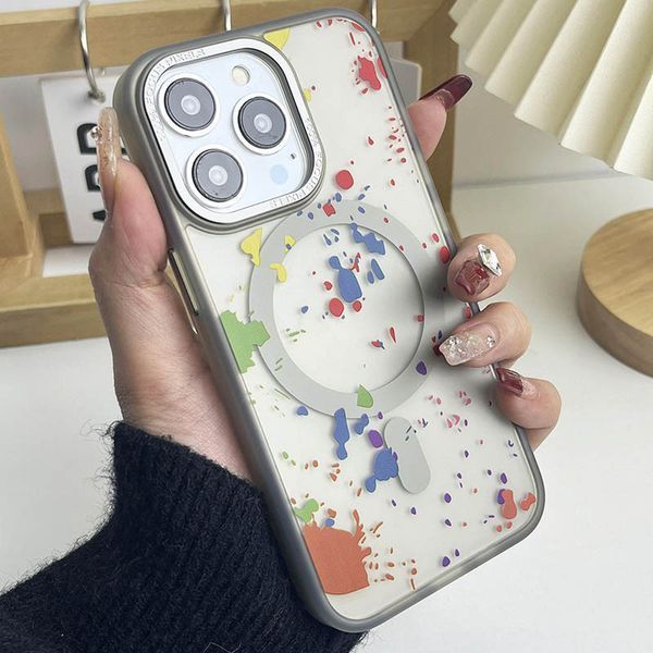 Чехол TPU+PC Flush with MagSafe для Apple iPhone 15 Pro Max (6.7") Titanium grey 312623 фото