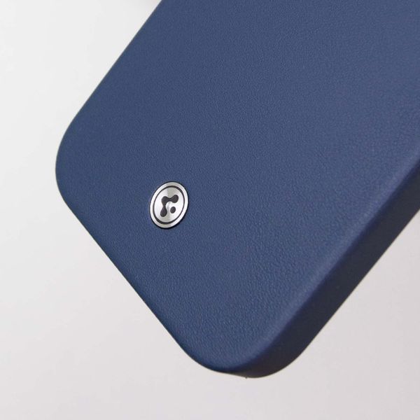 Чохол PC+Leather SGP with MagSafe для Apple iPhone 16 (6.1") Blue 322296 фото