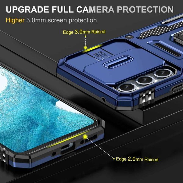 Ударостійкий чохол Camshield Army Ring для Samsung Galaxy A54 5G Синій / Navy 271452 фото