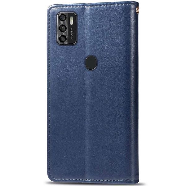 Шкіряний чохол книжка GETMAN Gallant (PU) для ZTE Blade A7s (2020) Синій 216013 фото