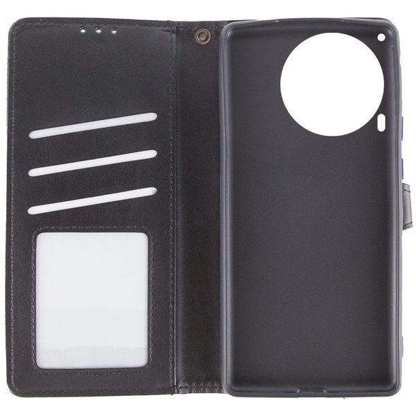 Шкіряний чохол-книжка GETMAN Gallant (PU) для TECNO Camon 30 (CL6) Чорний 358672 фото