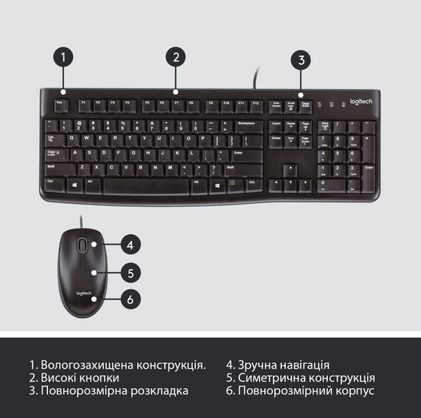 IT/наб LOGITECH MK120, US (920-002563) 306835 фото