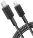 кабель ANKER 322 USB-C to Lightning - 1.8m Nylon (Чорний) 323364 фото 1
