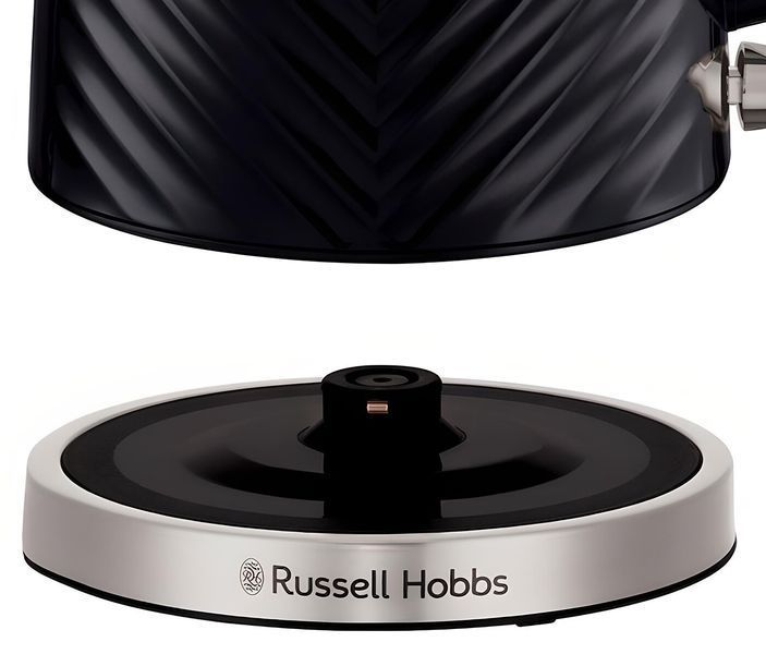 Електрочайник Russell Hobbs Groove Black, 1.7л, пластик, Strix, чорний (26380-70) 363746 фото
