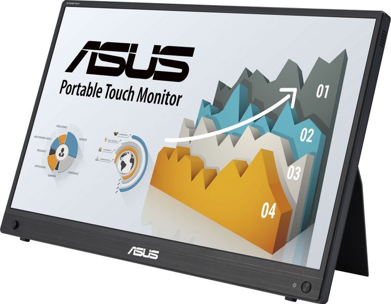 Монітор портативний Asus 15.6" ZenScreen MB16AMTR mHDMI, 2xUSB-C, MM, IPS, 7800mAh, Touch, Case 367059 фото