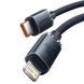 Кабель Baseus Crystal Shine Series Fast Charging Data USB кабель Type-C To IP 20W 1.2m (CAJY000201) Black 260554 фото 2
