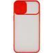 Чохол Camshield mate TPU зі шторкою для камери для Apple iPhone 12 Pro Max (6.7") Червоний 203926 фото 2