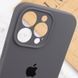 Чохол Silicone Case Full Camera Protective (AA) для Apple iPhone 15 Pro Max (6.7") Сірий / Dark Gray 280259 фото 7