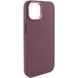 TPU чохол Bonbon Metal Style для Apple iPhone 14 (6.1") Бордовий / Plum 257164 фото 1