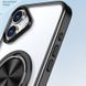 TPU+PC чохол Metal Ring with MagSafe для Apple iPhone 16 (6.1") Чорний 323720 фото 6