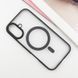 TPU+PC чохол Blueo Skin Friendly Frosted with MagSafe для Apple iPhone 16 (6.1") Чорний 319477 фото 3