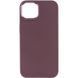 TPU чохол Bonbon Metal Style для Apple iPhone 14 (6.1") Бордовий / Plum 257164 фото 2