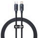Кабель Baseus Crystal Shine Series Fast Charging Data USB кабель Type-C To IP 20W 1.2m (CAJY000201) Black 260554 фото 6