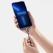 Кабель Baseus Crystal Shine Series Fast Charging Data USB кабель Type-C To IP 20W 1.2m (CAJY000201) Black 260554 фото 5