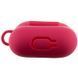 Силіконовий футляр New з карабіном для навушників Airpods 1/2 Червоний / Rose Red 220570 фото 5