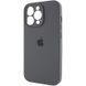 Чохол Silicone Case Full Camera Protective (AA) для Apple iPhone 15 Pro Max (6.7") Сірий / Dark Gray 280259 фото 3