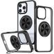TPU+PC чохол Metal Ring with MagSafe для Apple iPhone 16 Pro Max (6.9") Чорний 322707 фото 1