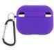 Силіконовий футляр з мікрофіброю для навушників Airpods Pro 2 / Pro Фіолетовий / Ultra Violet 262188 фото 2