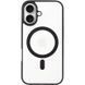 TPU+PC чохол Blueo Skin Friendly Frosted with MagSafe для Apple iPhone 16 (6.1") Чорний 319477 фото 2