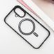 TPU+PC чохол Blueo Skin Friendly Frosted with MagSafe для Apple iPhone 16 (6.1") Чорний 319477 фото 4