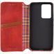 Шкіряний чохол-книжка GETMAN Cubic (PU) для Motorola Moto G85 Червоний 378141 фото 3