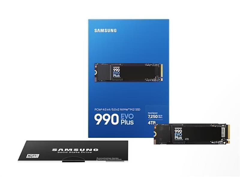 Твердотільний запам&rsquo;ятовувальний пристрій накопичувач (SSD) G5 M.2 NVME 4TB 990EVOPLUS MZ-V9S4T0BW SAMSUNG 337103 фото