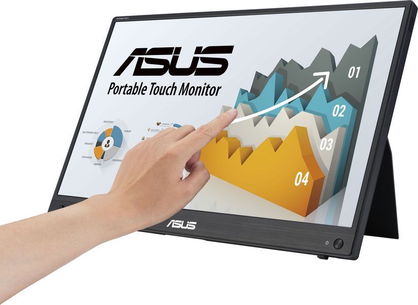 Монітор портативний Asus 15.6" ZenScreen MB16AMTR mHDMI, 2xUSB-C, MM, IPS, 7800mAh, Touch, Case 367059 фото