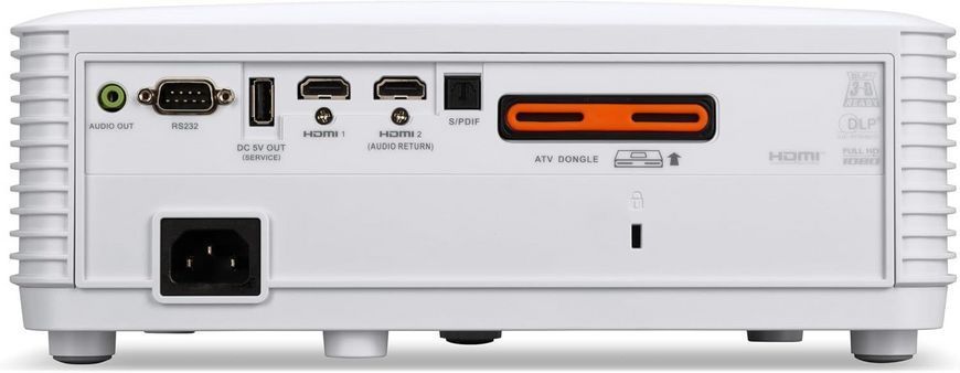 Проєктор домашнього кінотеатру Acer Vero HL6510ATV FHD, 5000 lm, LASER, 1.15-1.5, Android TV 382122 фото