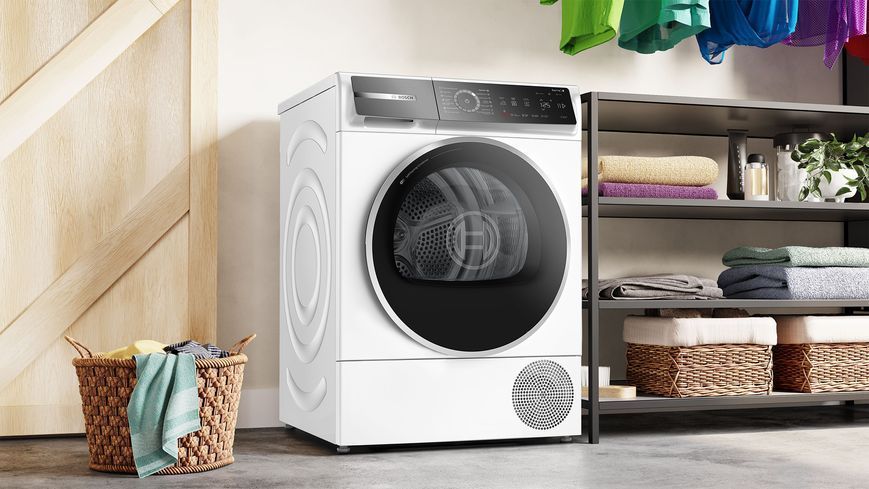 Сушильна машина Bosch тепловий насос, 9кг, A+++, 61см, дисплей, білий (WQB245B0UA) 376135 фото
