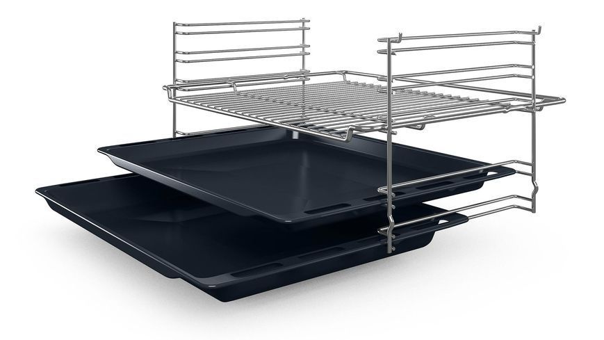 Духова шафа Bosch електрична, 66л, A, дисплей, конвекція, чорний (HBF512BB1T) 367119 фото