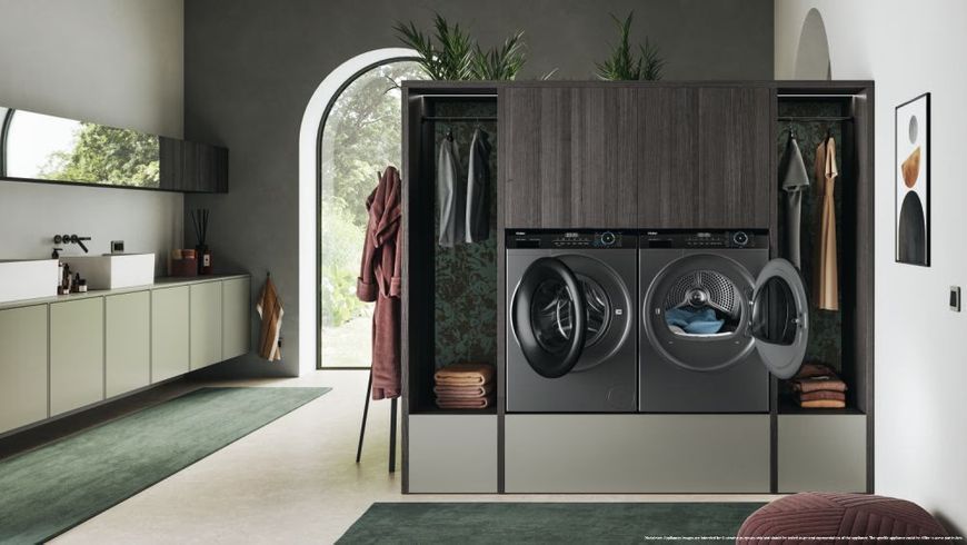 Сушильна машина Haier тепловий насос, 9кг, A+++, 59,5см, дисплей, пара, cріблястий (HD90-A3939R-S) 375079 фото