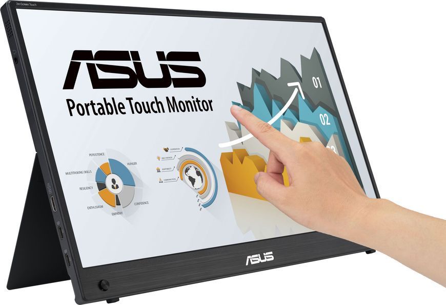 Монітор портативний Asus 15.6" ZenScreen MB16AMTR mHDMI, 2xUSB-C, MM, IPS, 7800mAh, Touch, Case 367059 фото