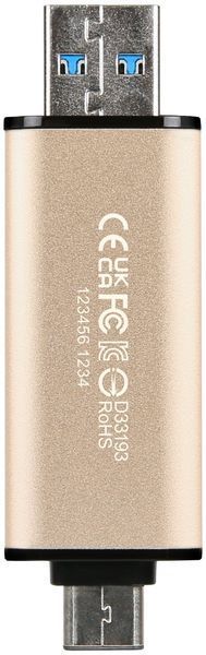 Накопичувач Transcend 256GB USB 3.2 Type-A + Type-C JetFlash 930 R420/W400MB/s Чорний (TS256GJF930C) 374904 фото