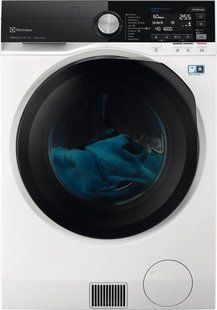 Прально-сушильна машина Electrolux фронтальна, 10(6)кг, 1600, А, 63см, дисплей, пара, інвертор, heat pump, білий (EW9W161BUC) 375910 фото