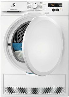 Сушильна машина Electrolux тепловий насос, 7кг, A++, 64см, дисплей, білий (EW6D171YU) 374735 фото