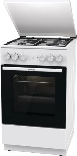 Плита Gorenje комбінована, 68л, 50x60см, емальовані реш, з кришкою, білий (GK5A22WH) 374271 фото