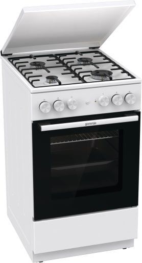 Плита Gorenje комбінована, 68л, 50x60см, емальовані реш, з кришкою, білий (GK5A22WH) 374271 фото