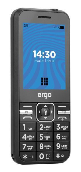 Мобільний телефон ERGO E281 Dual Sim (чорний) 305242 фото