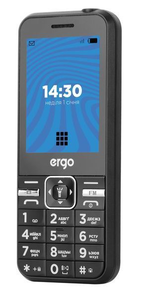 Мобільний телефон ERGO E281 Dual Sim (чорний) 305242 фото