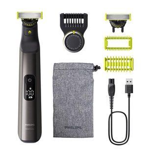 Бритва електр. Philips OneBlade Pro 360, Li-Ion, сух.+волог., індикатор заряду, м'який чохол, чорний (QP6552/15) 371503 фото
