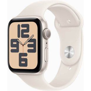 Apple Watch SE 2024 GPS 40mm Starlight Aluminium Case With Starlight Sport Band S/M MXEF3 322284 фото