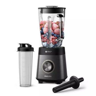 Блендер PHILIPS стаціонарний Series 5000, 1200Вт, чаша-2000мл, скло, склянка в комплекті, чорний (HR3041/00) 370568 фото